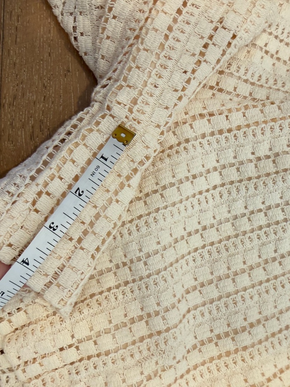 Zara Cream Crochet Top & Shorts Set - L/M - Picture 4 of 9